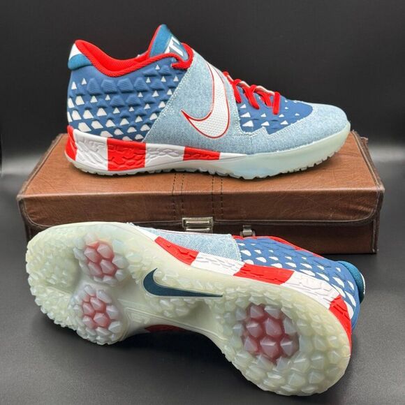 Nike Force Zoom Trout 6 Turf Premium 'Denim' - Picture 1 of 12